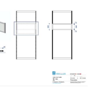 Monitorhalterung für OCTA Wandpanel